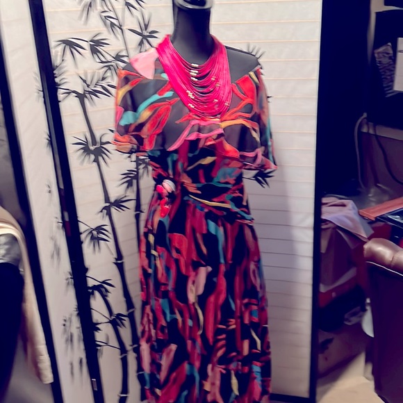 XL Tall multi color skirt set skirt is pleated - Picture 1 of 1